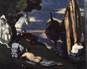 Paul Cezanne Pastoral(Idyll) oil on canvas